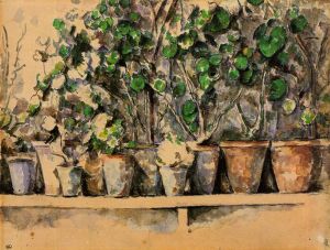 The Flower Pots -  Paul Cezanne Oil Painting