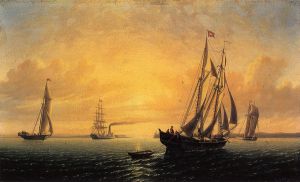 The Schooner 'Jane' of Bath, Maine - William Bradford Oil Painting