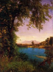 South and North Moat Mountains - Albert Bierstadt Oil Painting