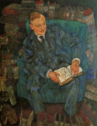 Portrait of Dr. Hugo Koller -   Egon Schiele Oil Painting