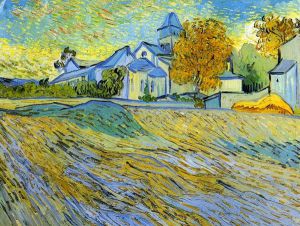 View of the Church of Saint-Paul-de-Mausole -  Vincent Van Gogh Oil Painting