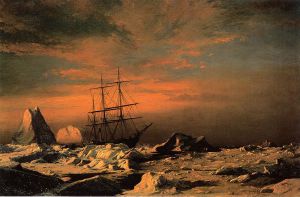 The \'Panther\' among the Icebergs in Melville Bay -  William Bradford Oil Painting