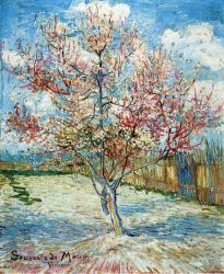Peach Trees in Blossom V - Vincent Van Gogh Oil Painting