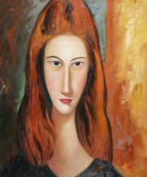 Portrait of Jeanne Hebuterne V - Oil Painting Reproduction On Canvas