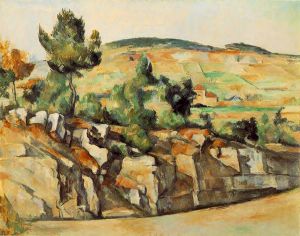 Mountains in Provence -  Paul Cezanne Oil Painting