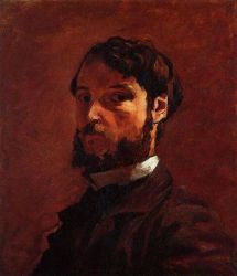 Portrait of a Man - Jean Frederic Bazille Oil Painting