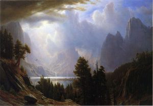 Landscape -  Albert Bierstadt Oil Painting