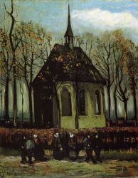 Chapel at Nuenen - Vincent Van Gogh Oil Painting