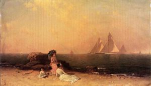 Afternoon at the Shore -  Alfred Thompson Bricher Oil Painting