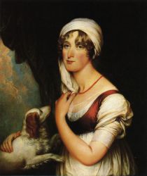 Sarah Trumbull with a Spaniel - Oil Painting Reproduction On Canvas