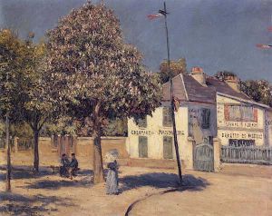 The Promenade at Argenteuil -   Gustave Caillebotte Oil Painting