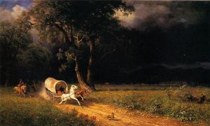 The Ambush -  Albert Bierstadt Oil Painting