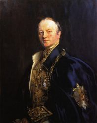 The Right Honourable Earl Curzon of Kedleston (George Nathanial Curzon) - John Singer Sargent Oil Painting