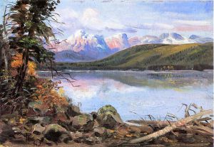 Lake McDonald - Charles Marion Russell Oil Painting