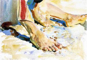 Feet of an Arab, Tiberias -   John Singer Sargent Oil Painting