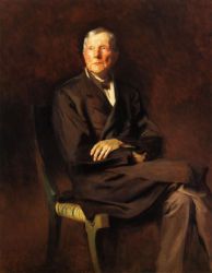 John D. Rockefeller -   John Singer Sargent Oil Painting