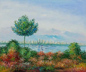 Stone Pines - Claude Monet Oil Painting