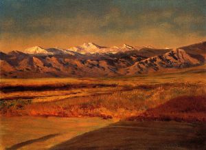 The Grand Tetons -  Albert Bierstadt Oil Painting