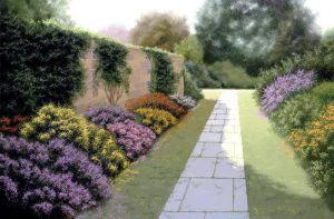 A Corridor in One Corner of a Park - Oil Painting Reproduction On Canvas
