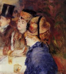At the Cafe II - Pierre Auguste Renoir Oil Painting
