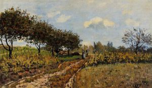 Path in the Country -  Alfred Sisley Oil Painting