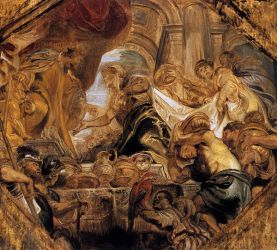 King Solomon and the Queen of Sheba -  Peter Paul Rubens Oil Painting