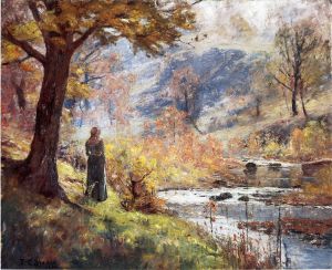 Morning by the Stream - Theodore Clement Steele Oil Painting