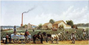 Plantation Wagon Scene - William Aiken Walker Oil Painting