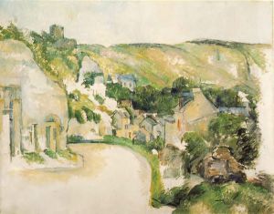 A Turn on the Road at Roche-Ruyon -  Paul Cezanne Oil Painting