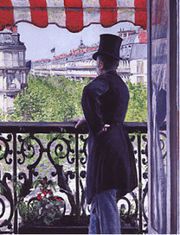 The Man on the Balcony II -  Gustave Caillebotte Oil Painting