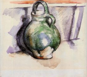 The Green Pitcher -   Paul Cezanne Oil Painting