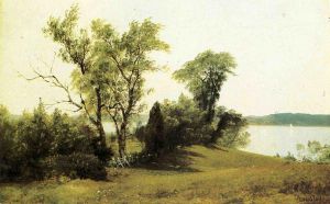 Sailing on the Hudson -   Albert Bierstadt Oil Painting