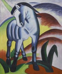 Blue Horse I-Monaco -   Franz Marc Oil Painting