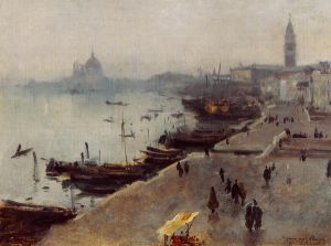 Venice in Gray Weather - Oil Painting Reproduction On Canvas