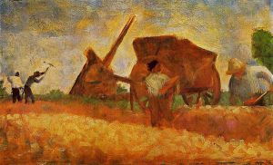 The Stone Breakers - Georges Seurat Oil Painting