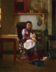 The Young Mother - Oil Painting Reproduction On Canvas