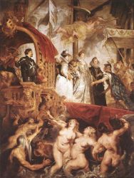 The Landing of Marie de MÃ©dici at Marseilles - Peter Paul Rubens oil painting