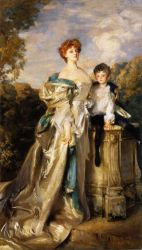 The Countess of Warwick and Her Son - John Singer Sargent Oil Painting