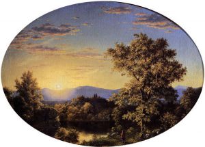 Twilight among the Mountains -   Frederic Edwin Church Oil Painting