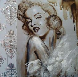 Portrait of Marilyn Monroe 2 - Oil Painting Reproduction On Canvas
