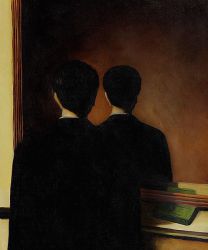 La Reproduction Interdite - Rene Magritte Oil Painting