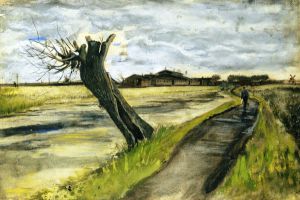 Pollard Willow V - Vincent Van Gogh Oil Painting