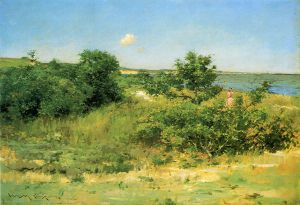 Shinnecock Hills, Peconic Bay -  William Merritt Chase Oil Painting