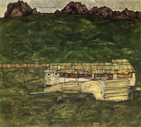 Sawmill -   Egon Schiele Oil Painting