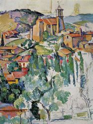 The Village of Gardanne -   Paul Cezanne Oil Painting