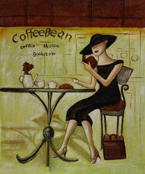 La Femme Elegante (Coffee Bean) - Oil Painting Reproduction On Canvas