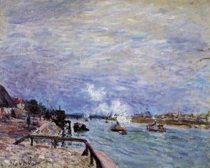 The Seine at Grenelle-Rainy Wether - Oil Painting Reproduction On Canvas