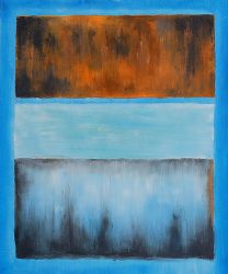 No. 61 Rust and Blue - Mark Rothko Oil Painting