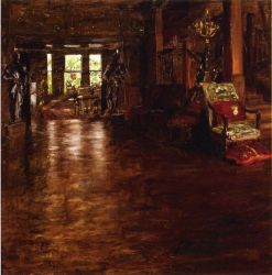 Interior, Oak Manor - William Merritt Chase Oil Painting