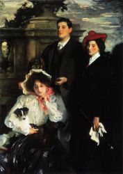 Hylda, Almina and Conway, Children of Asher Wertheimer - John Singer Sargent oil painting